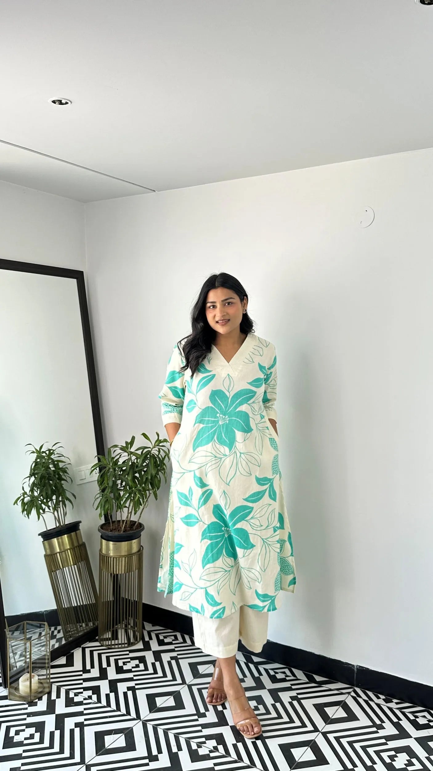 Stera Turquoise Kurta Pants