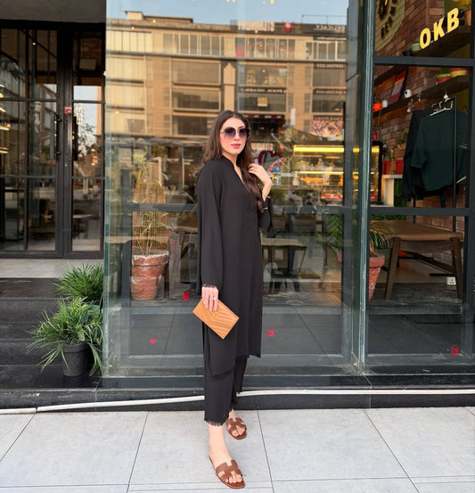 Black Amber Bloom Co-Ord Set