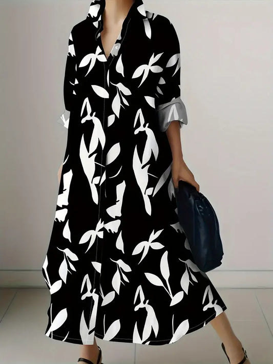 Sacred Print Shirt Dress