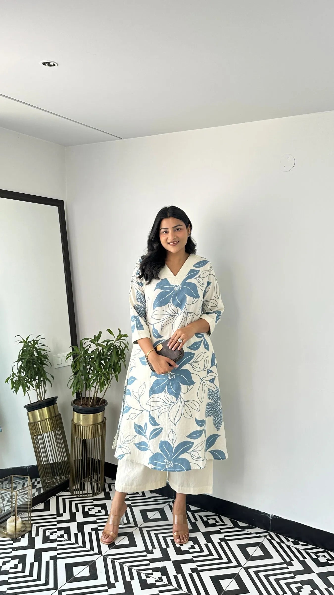 Stera Blue Kurta Pant Set