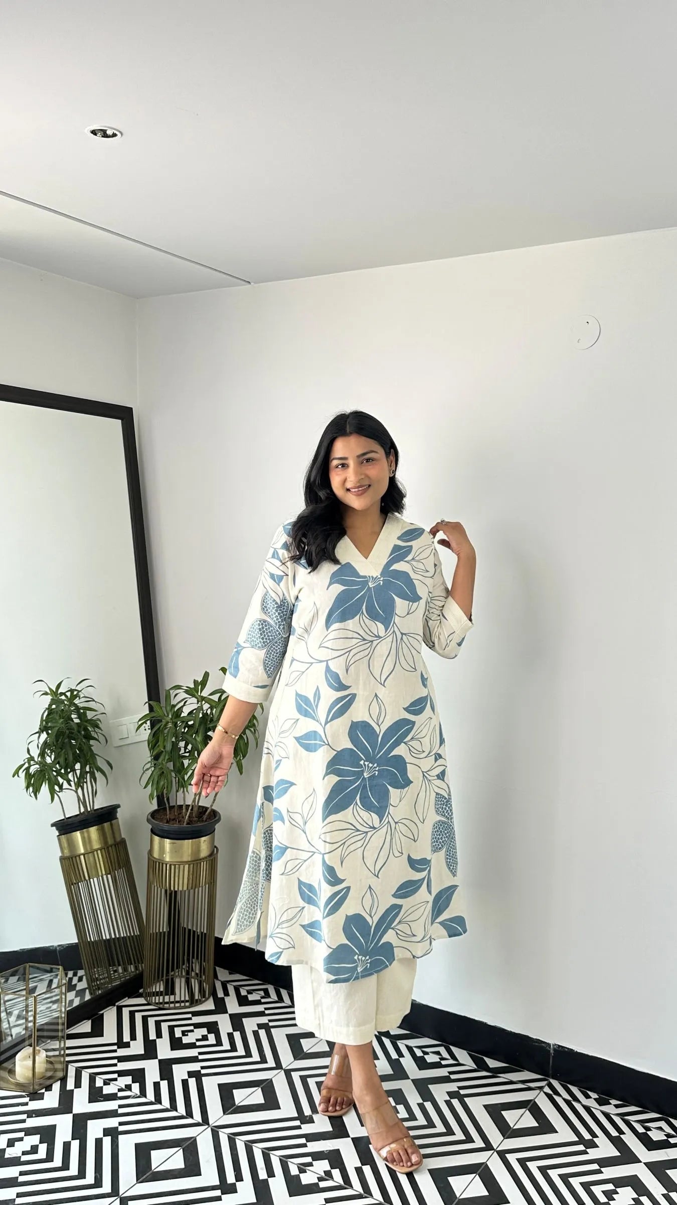 Stera Blue Kurta Pant Set