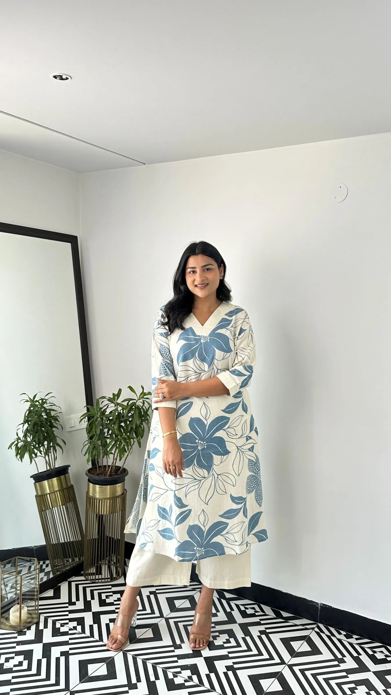 Stera Blue Kurta Pant Set