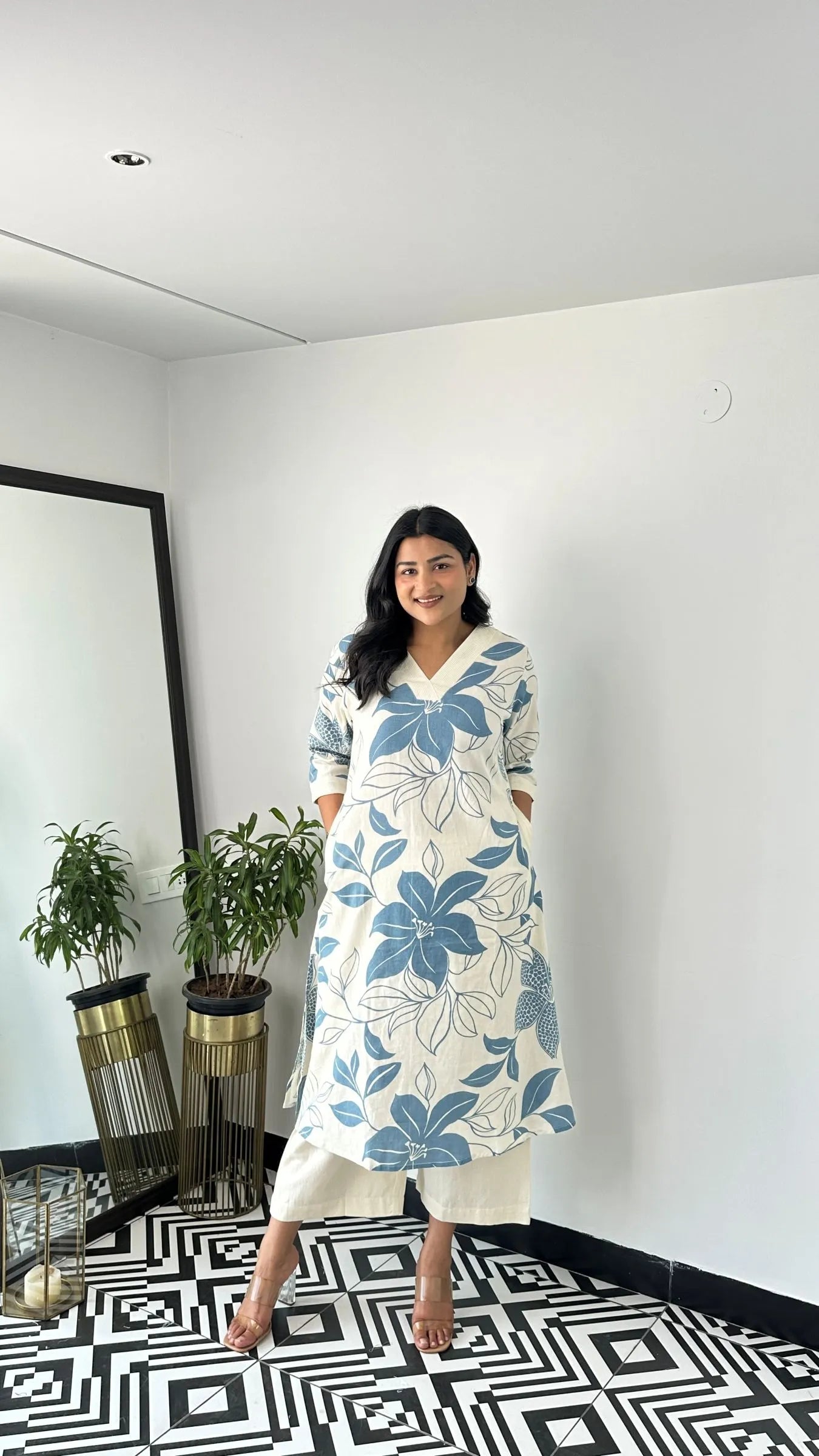 Stera Blue Kurta Pant Set