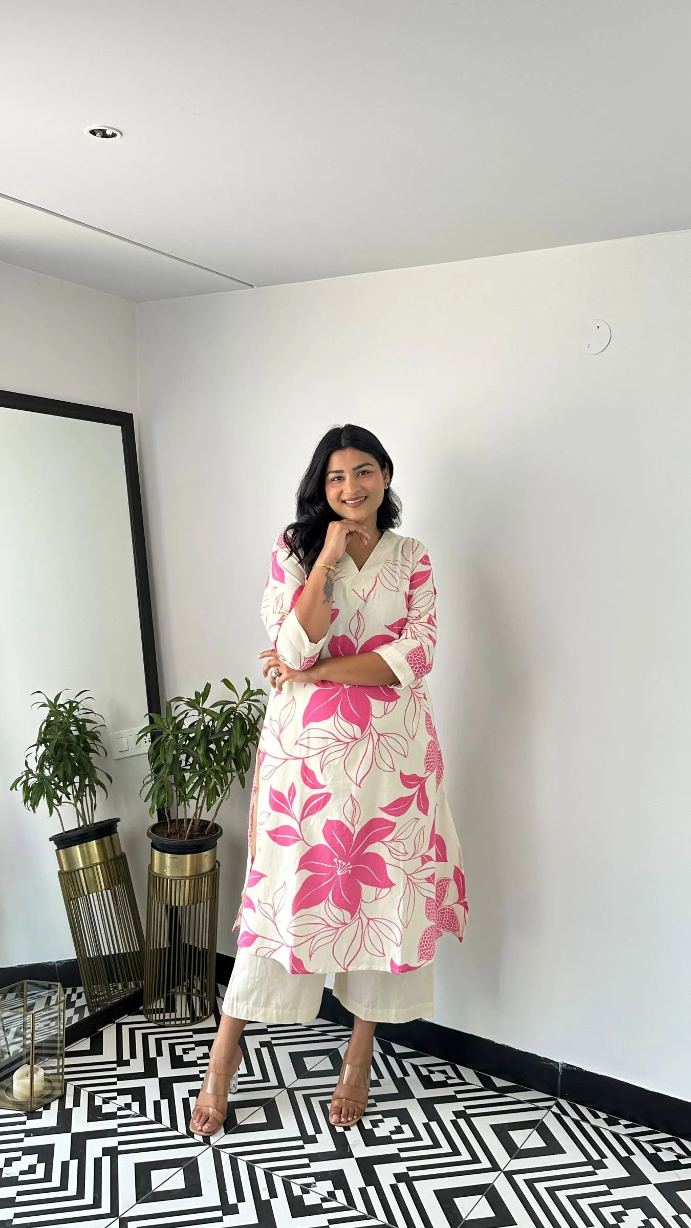 Stera Pink Kurta Pants