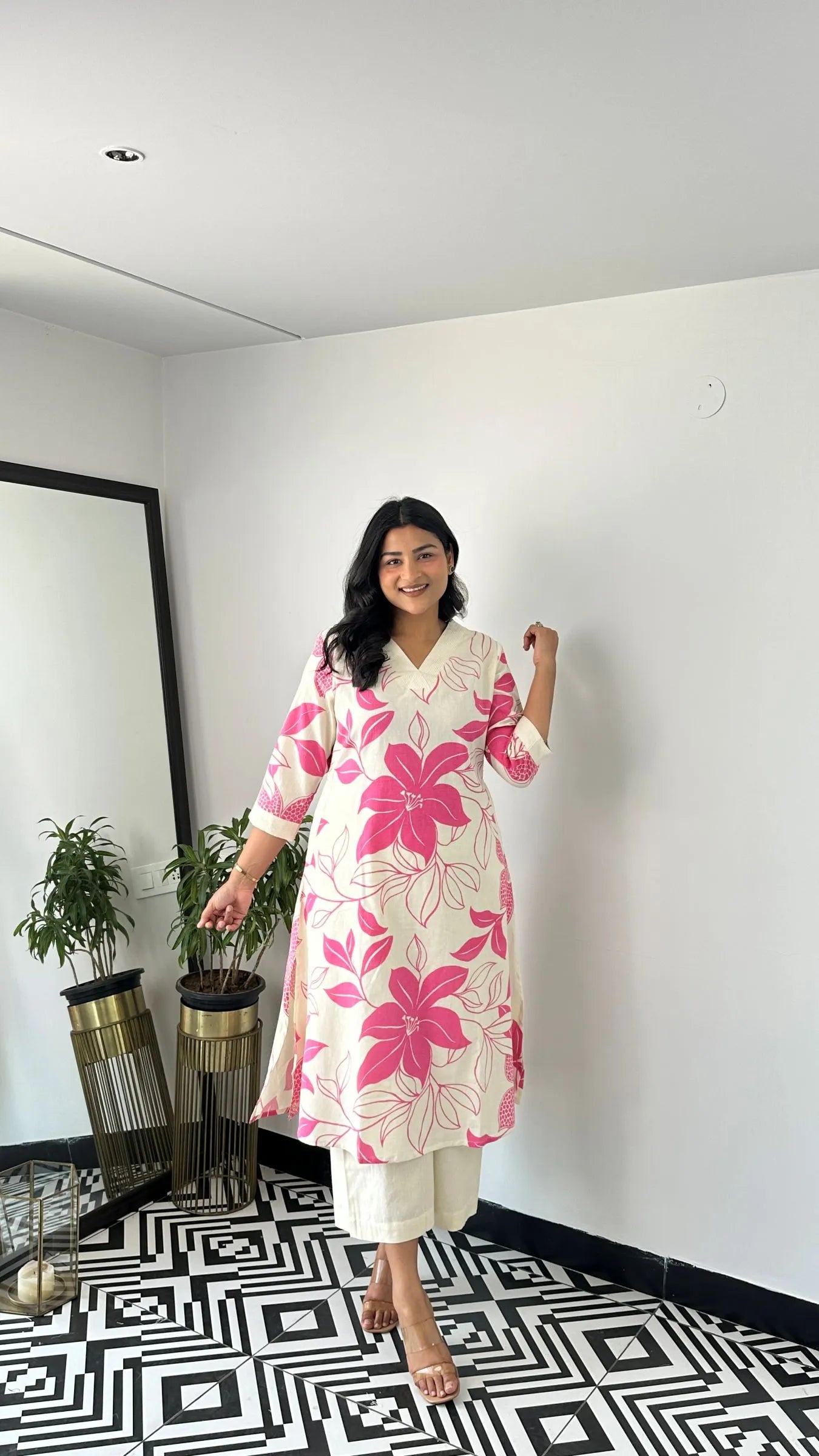 Stera Pink Kurta Pants