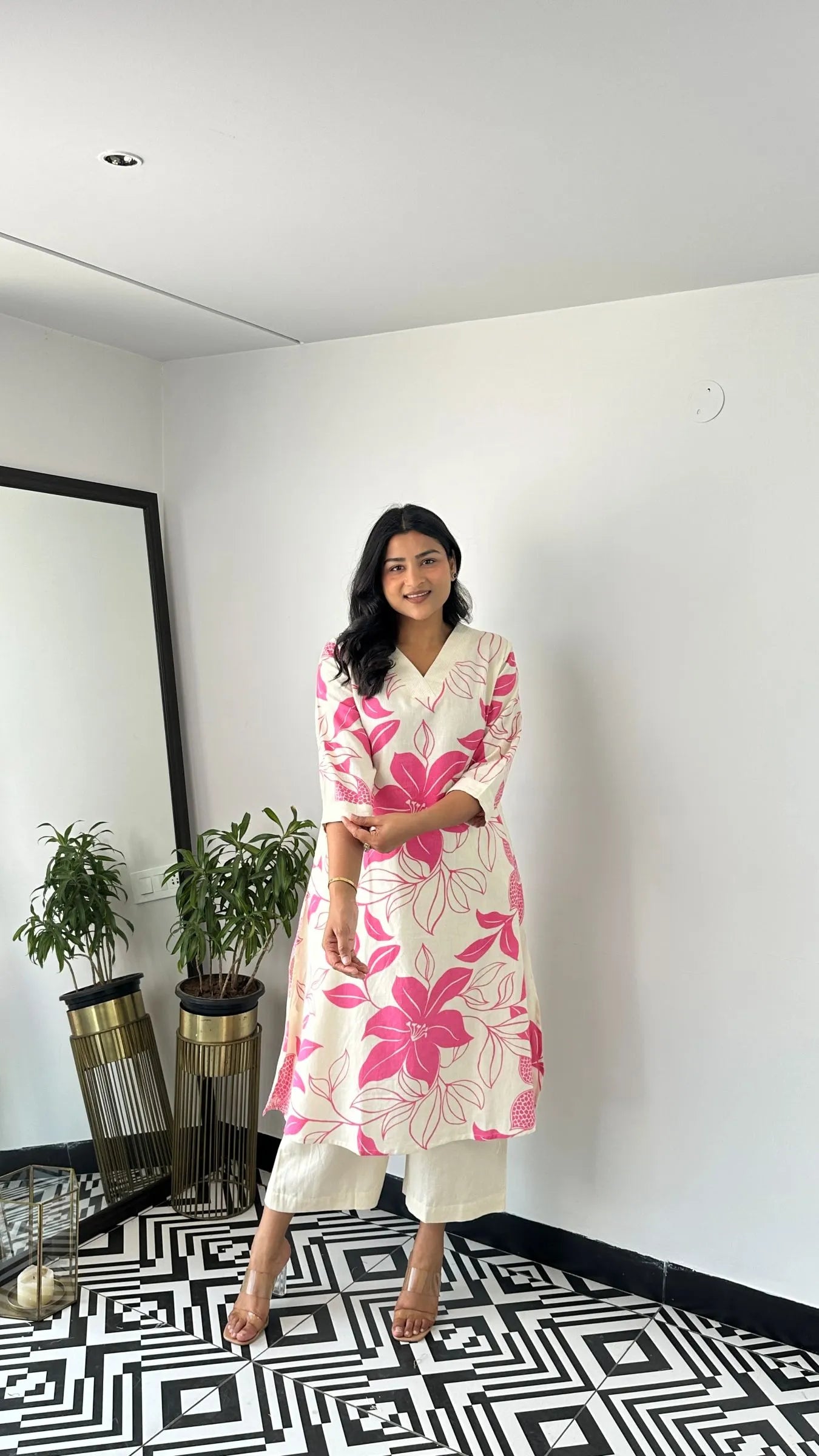 Stera Pink Kurta Pants