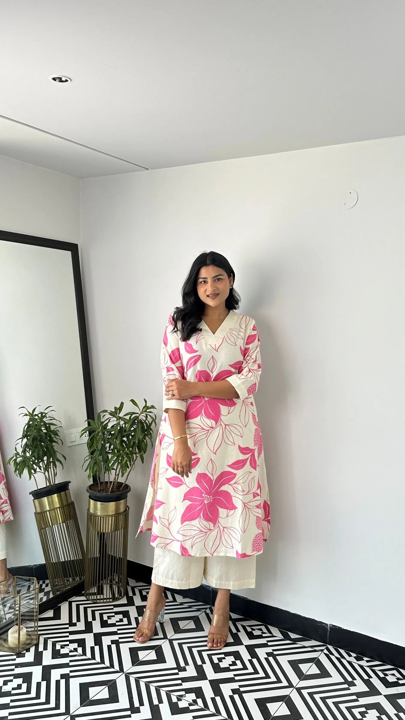 Stera Pink Kurta Pants