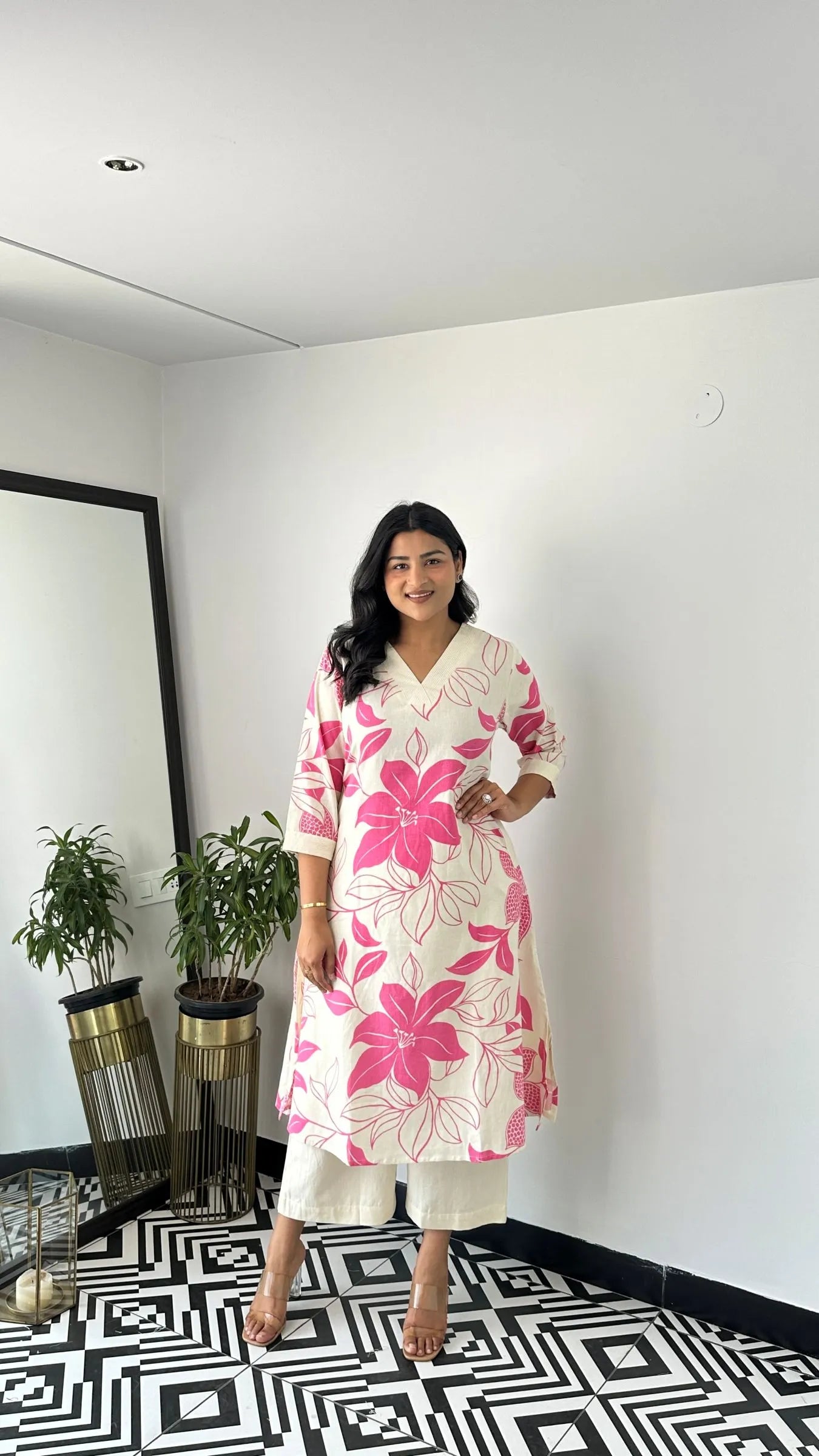 Stera Pink Kurta Pants