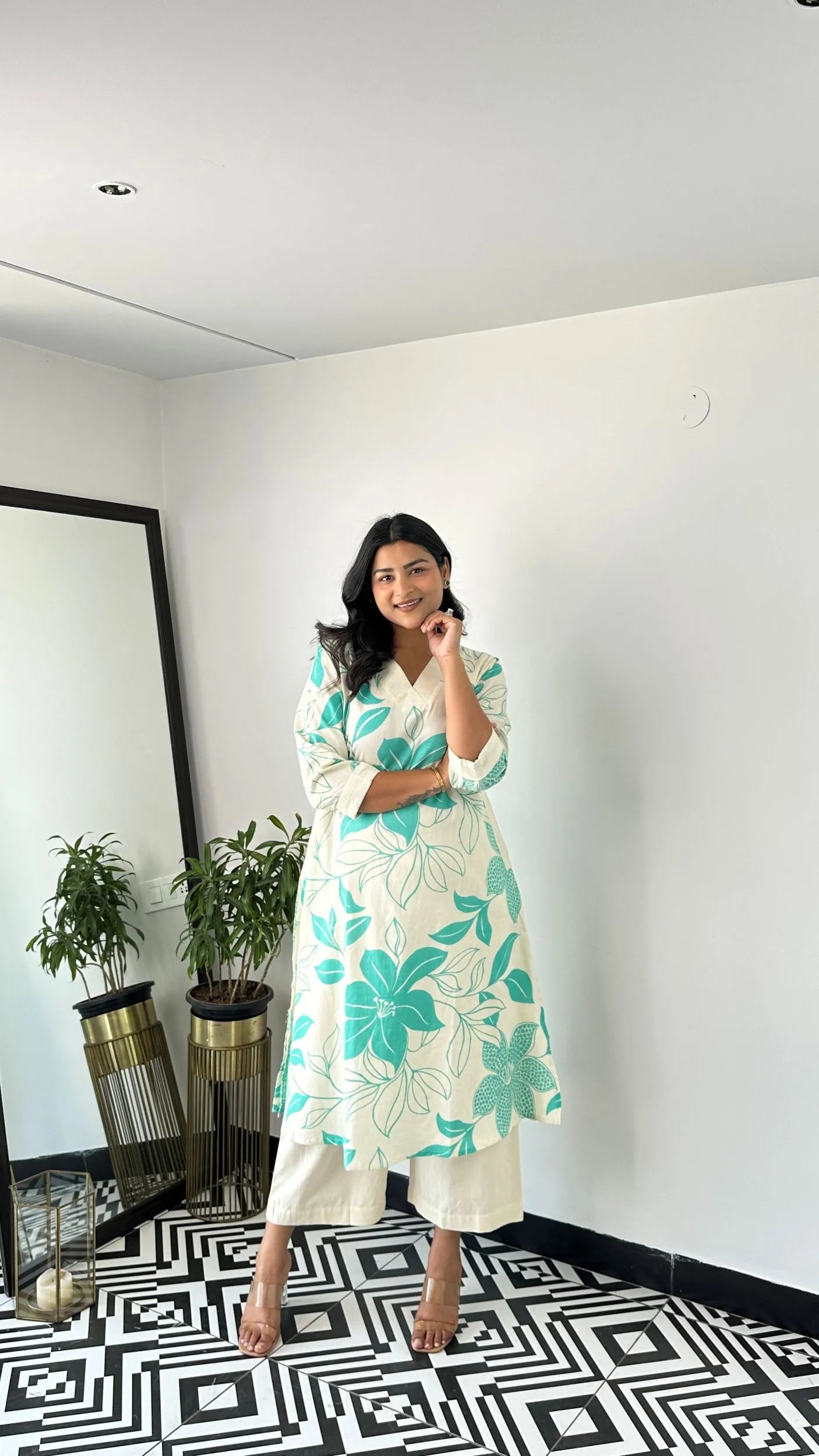 Stera Turquoise Kurta Pants