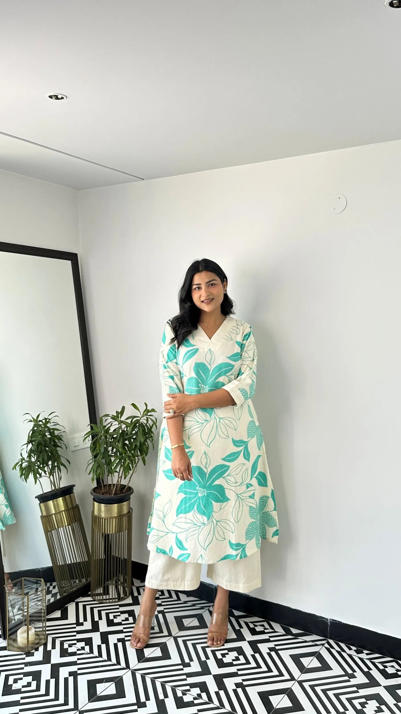 Stera Turquoise Kurta Pants