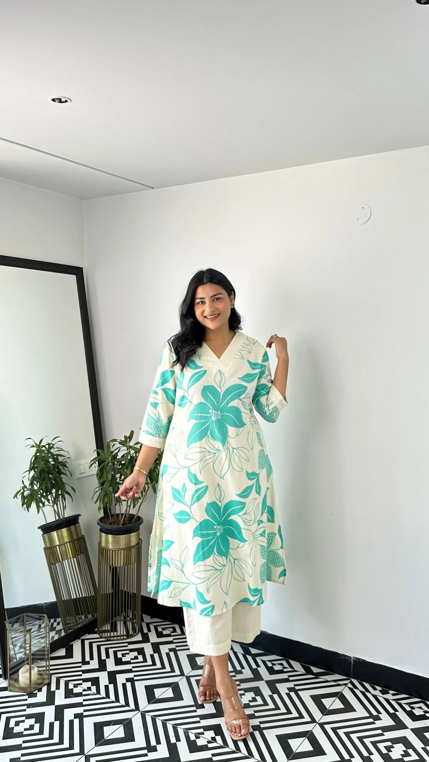 Stera Turquoise Kurta Pants