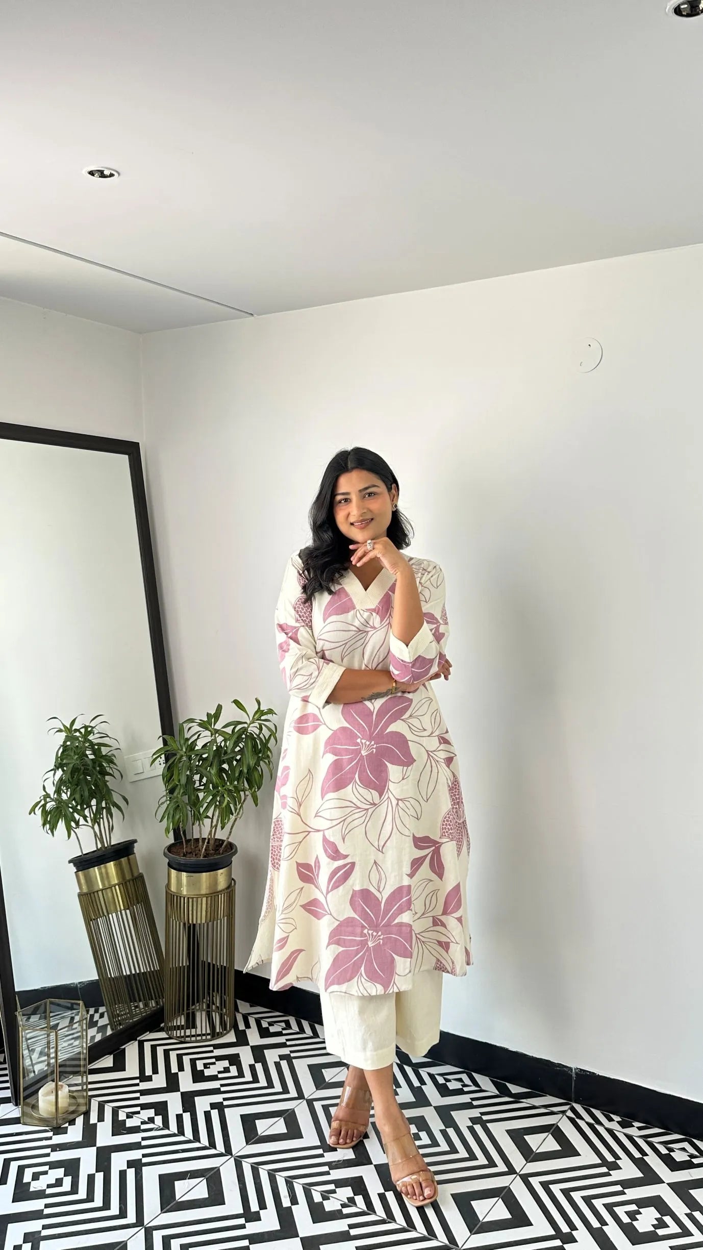 Stera Wine Kurta Pants