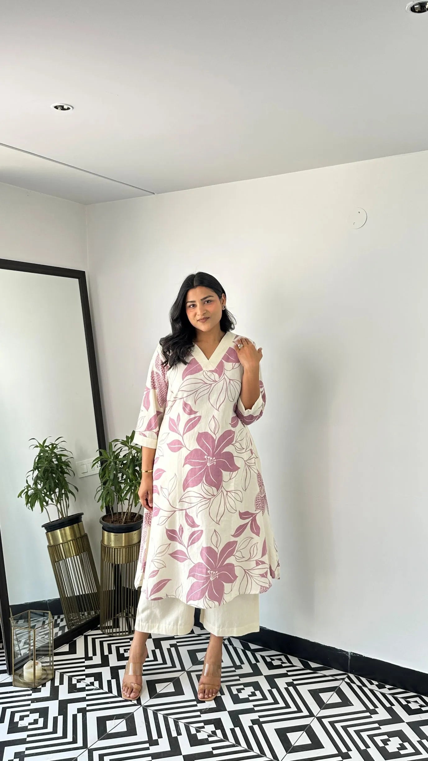 Stera Wine Kurta Pants