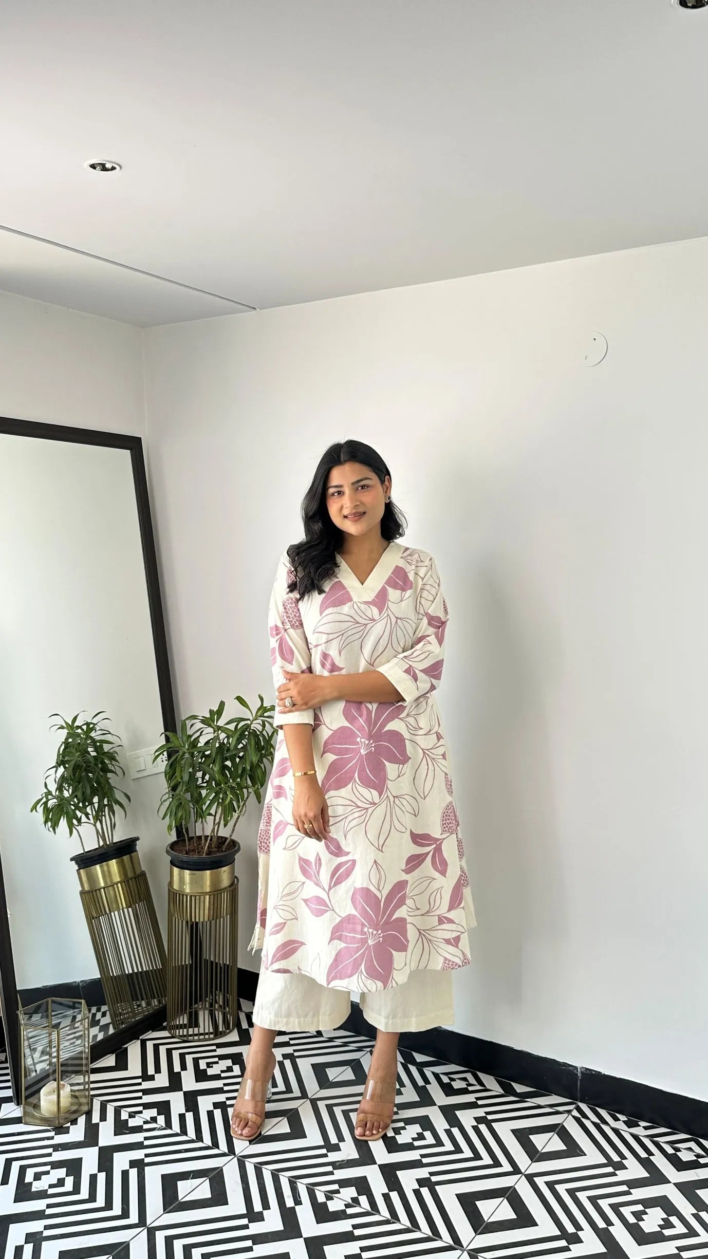 Stera Wine Kurta Pants