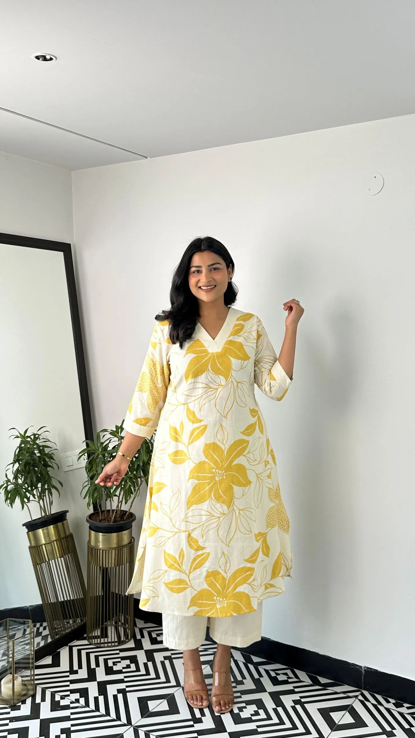 Stera Yellow Kurta Pants