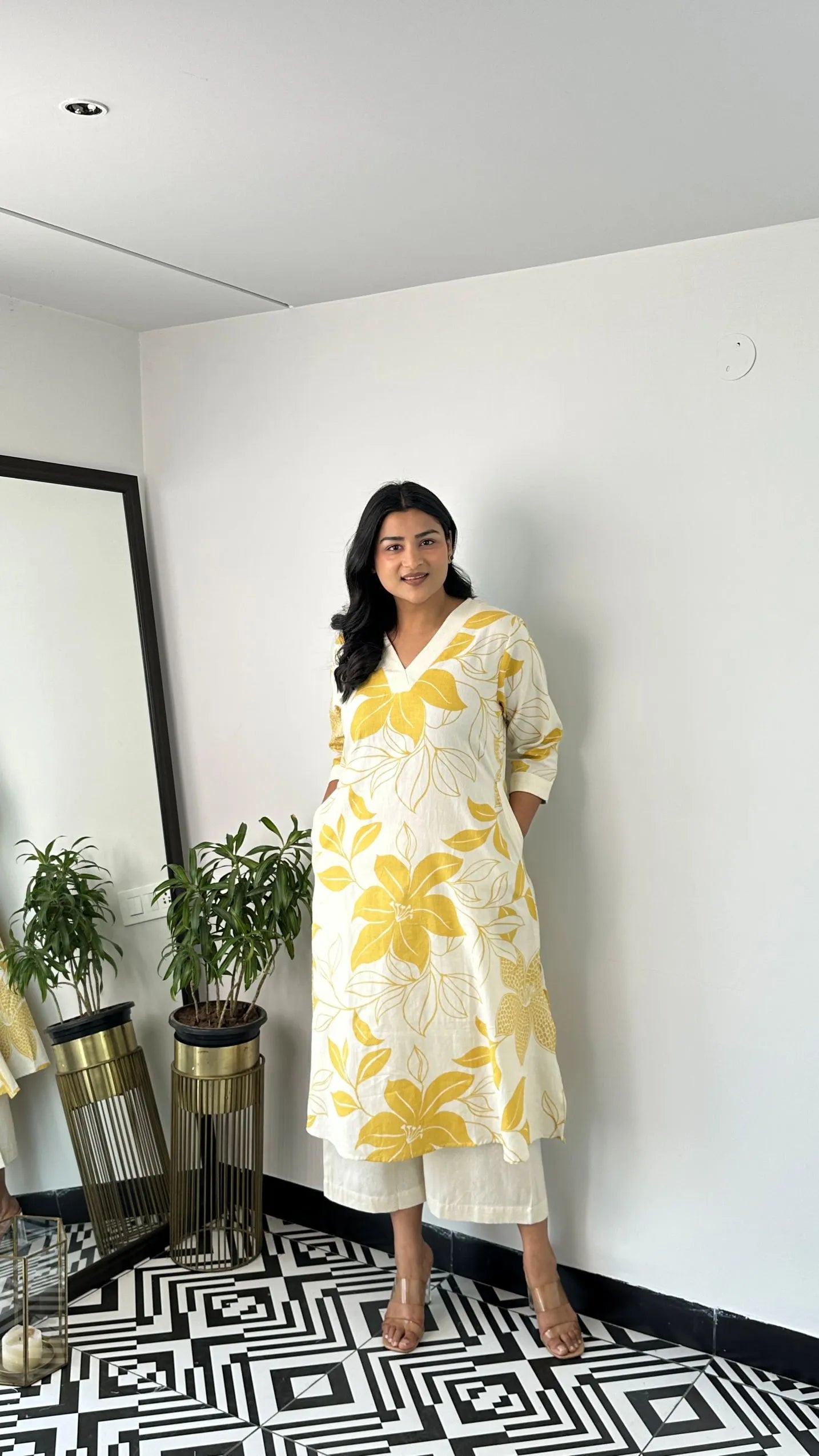 Stera Yellow Kurta Pants