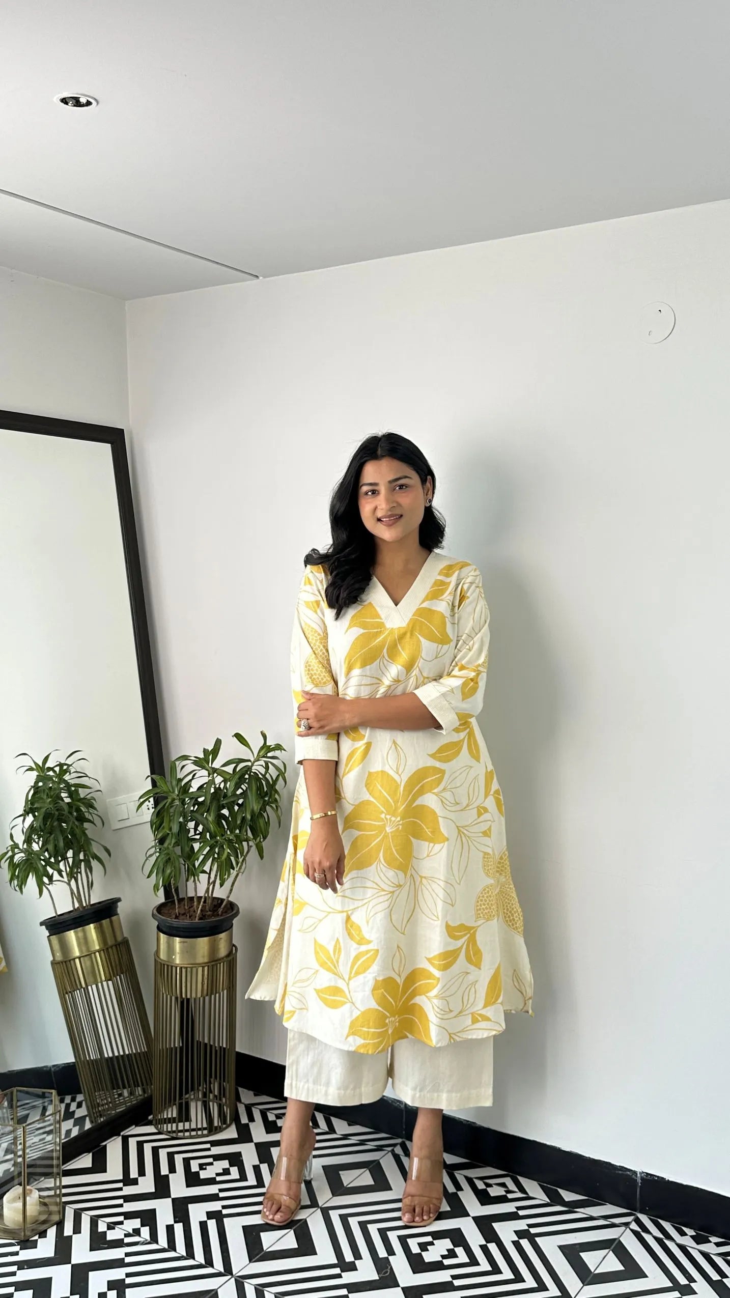 Stera Yellow Kurta Pants