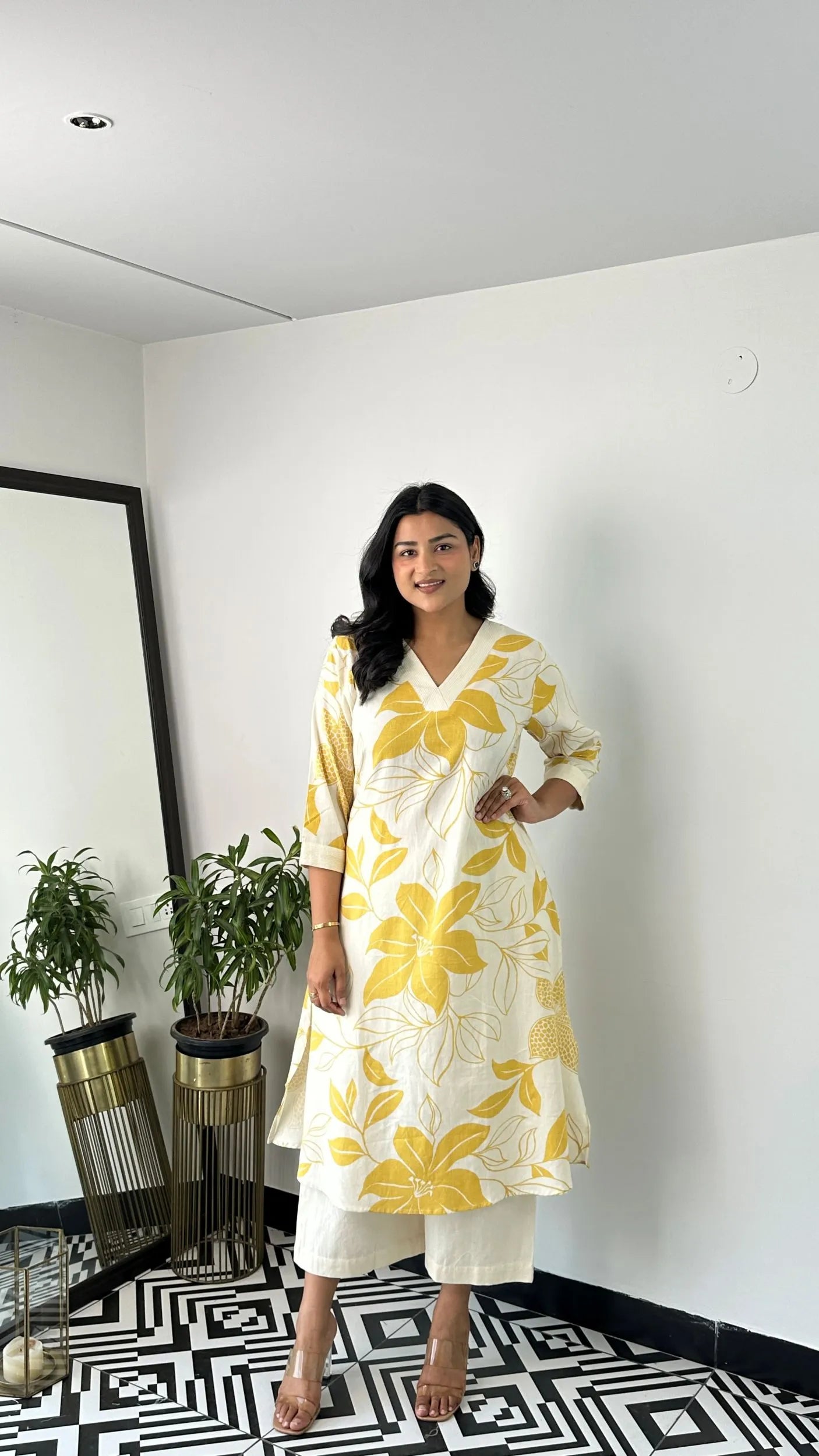 Stera Yellow Kurta Pants